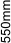 550mm